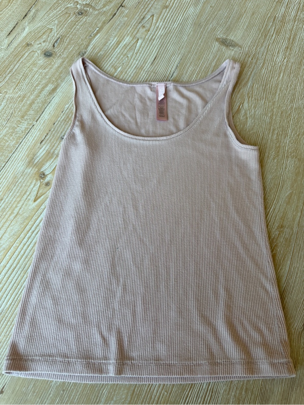 Skims Morganite Dusty Pink Women’s Ribbed Tank Top in Blush Pink